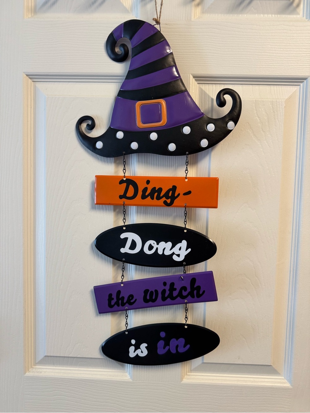 Preowned Witch Metal Decor 13"x28" Item #PHK7630
